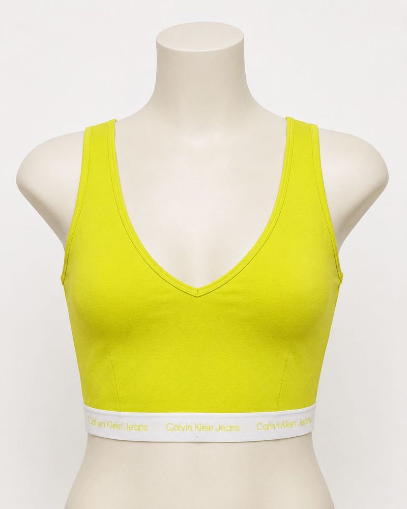 Calvin Klein Jeans V-Neck Crop Top