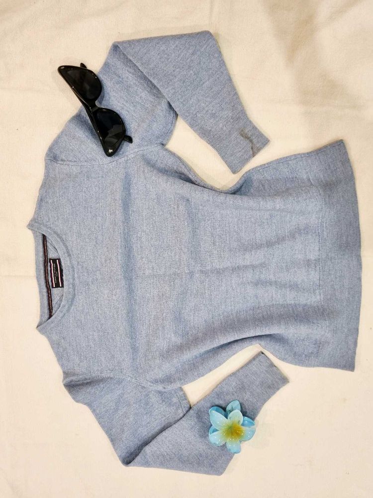 Light Blue Tommy Hilfiger Winter Knit Sweater