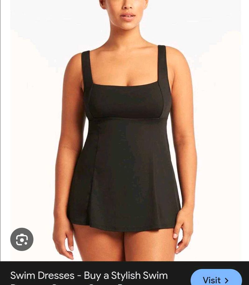 Stylish Black paded Swim Dress