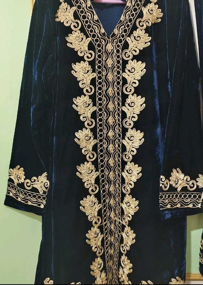 Exquisite Velvet Kurta Set