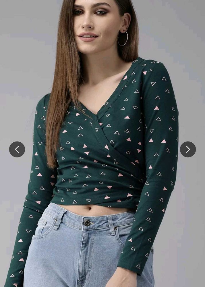 Roadster Wrap Crop Top