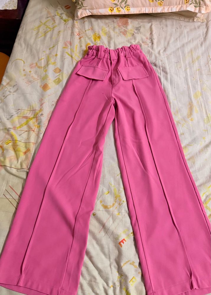 Pink Wide Leg Pants