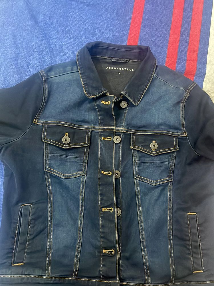 Aeropostale Women Denim Jacket In Good Condition