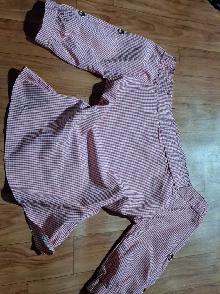 Cute Gingham Button-Up Top