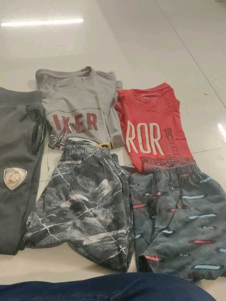 Boys Graphic T-Shirts and Shorts Set