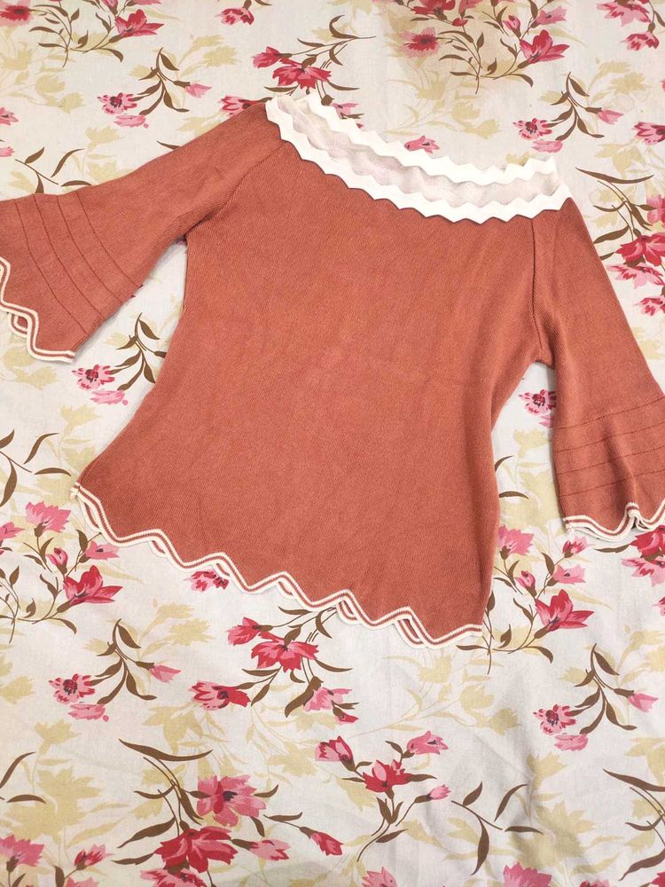 Terracotta Bell Sleeve Top