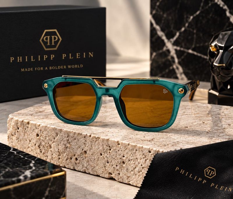Philipp Plein Teal Sunglasses
