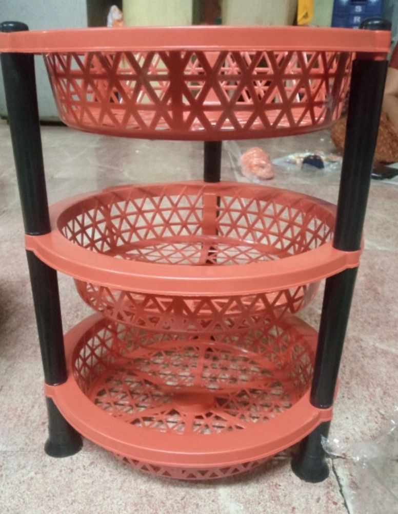 3-Tier Plastic Storage Rack