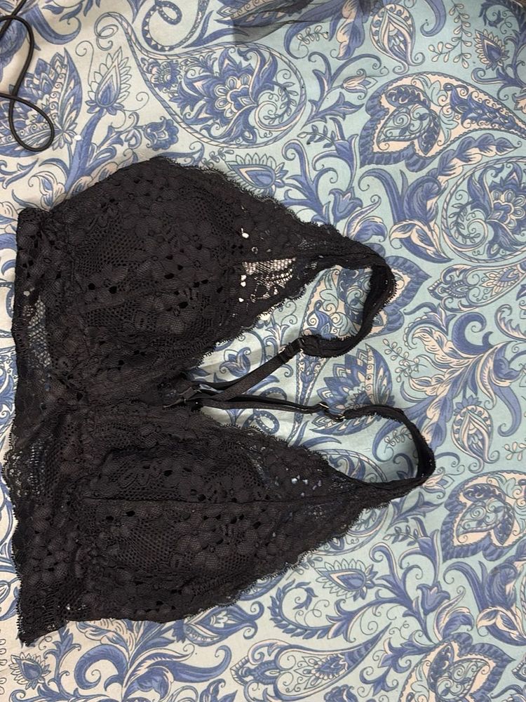 Elegant Black Lace Bralette