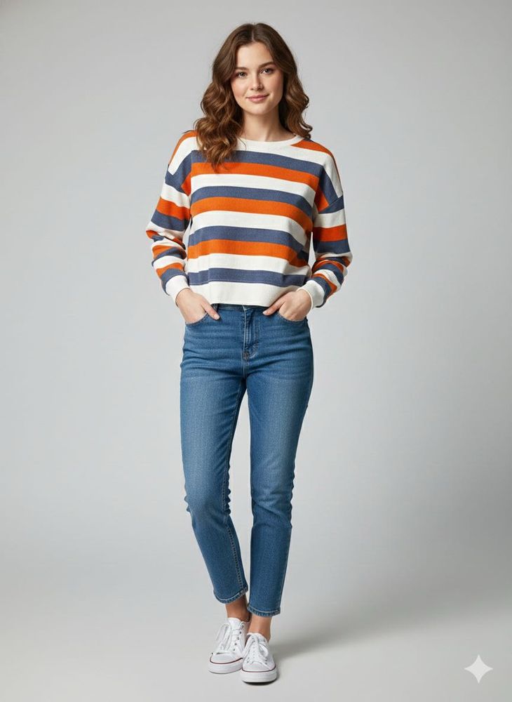Striped Crop Top