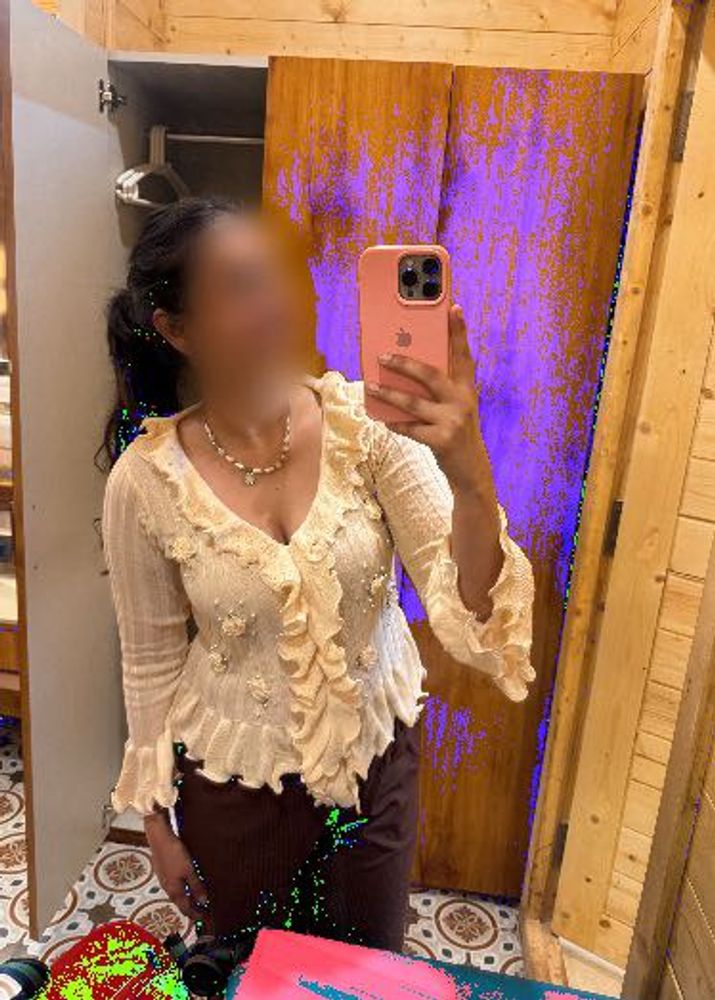 Elegant Cream Ruffle Blouse