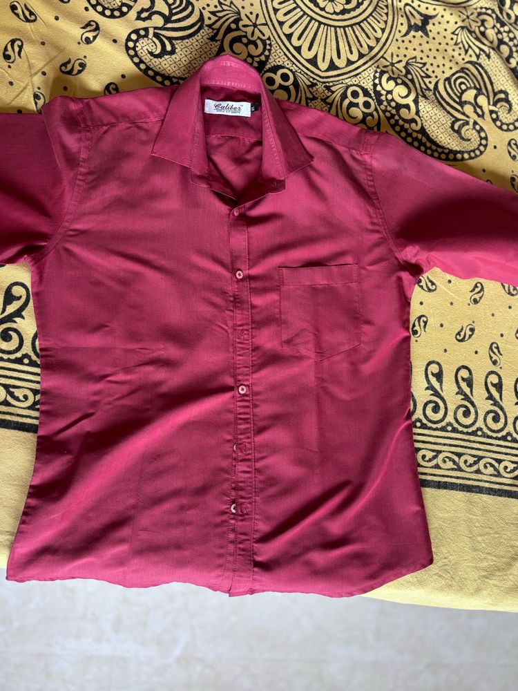 Caliber Apple Cut Formal Shirt - 40 cm