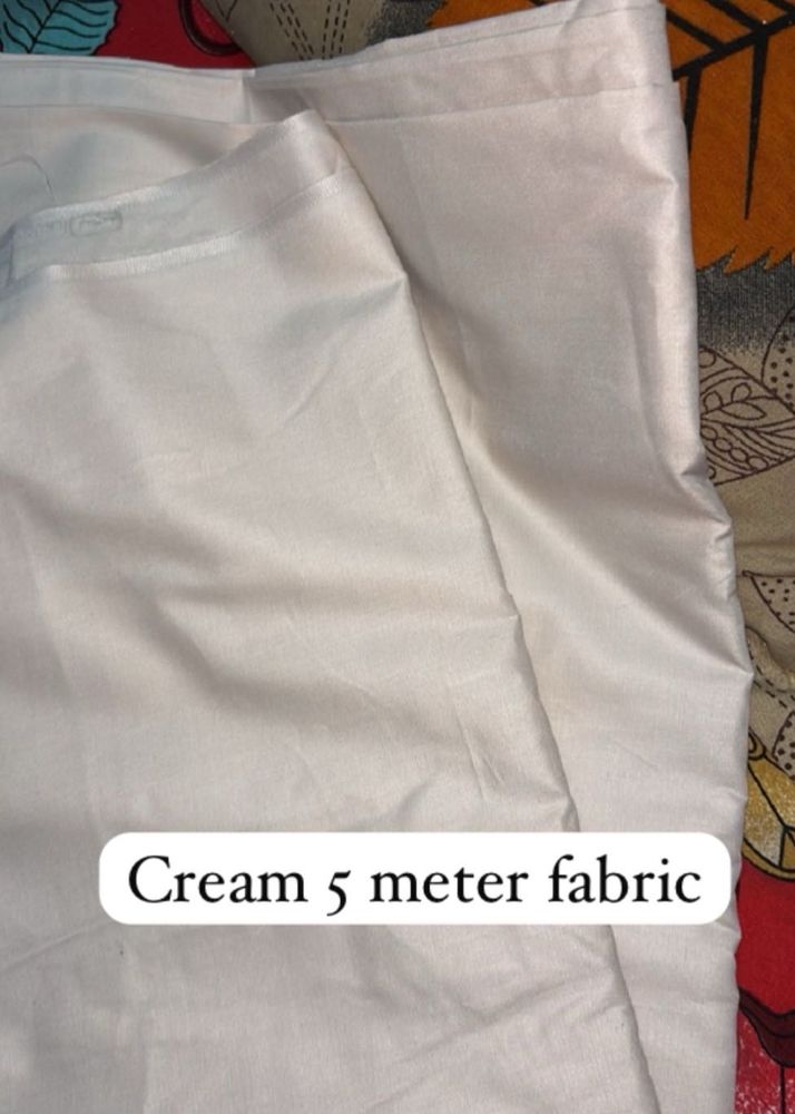 Cream 5 Meter Fabric