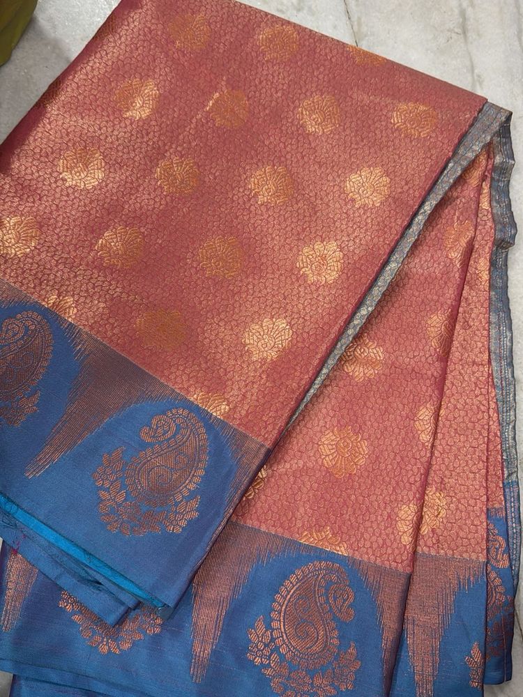 Beautiful Silk Saree with Paisley Border