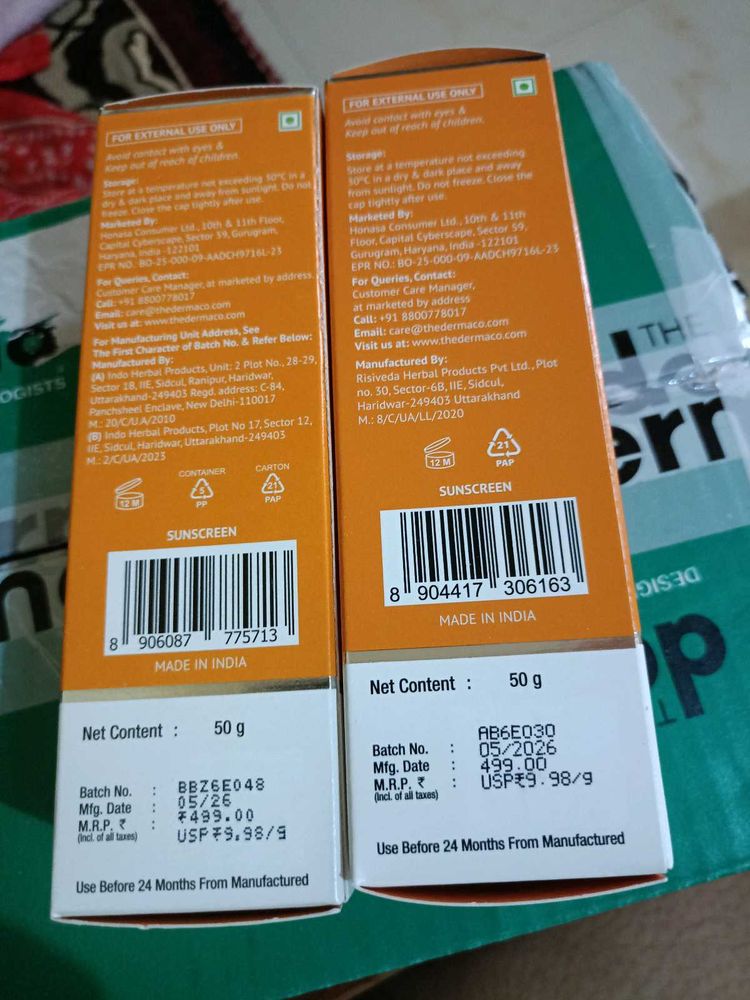 The Derma Co Sunscreen Pack of 2