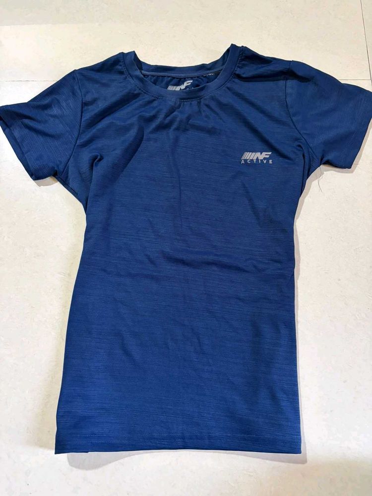 blue active wear tshirt