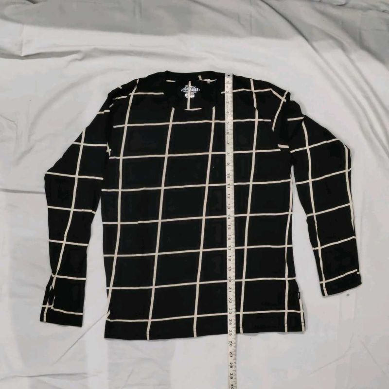 Checkered Long Sleeve T-Shirt