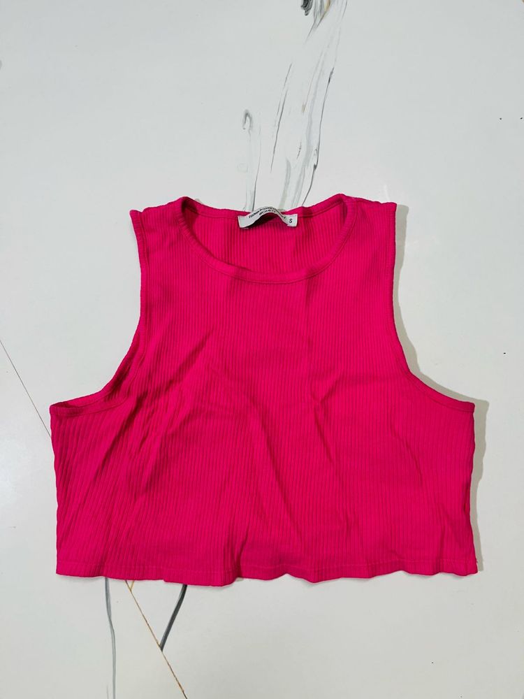 Ribbed Racerback Crop Top