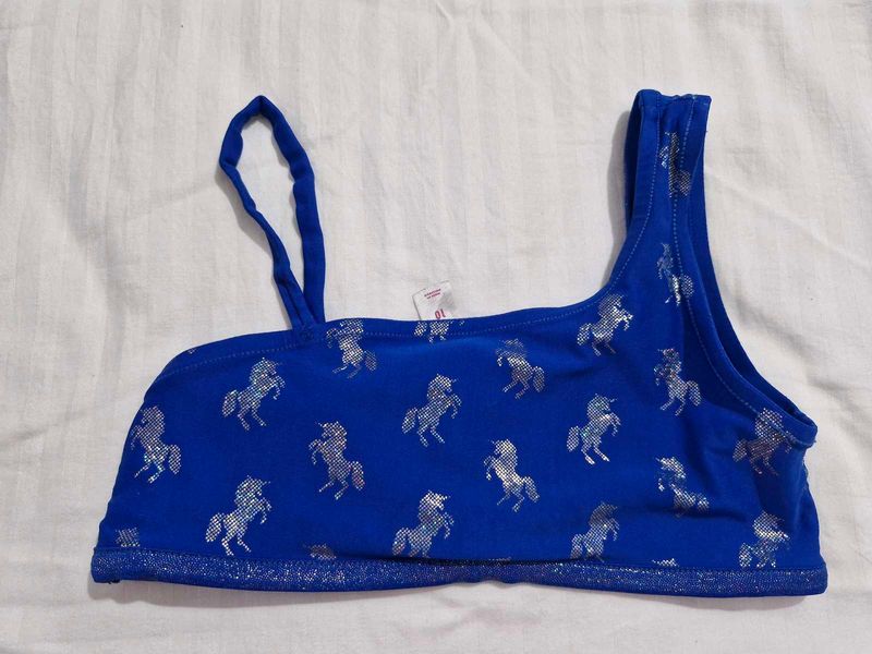 Blue Unicorn Bralette + inner short as freebie