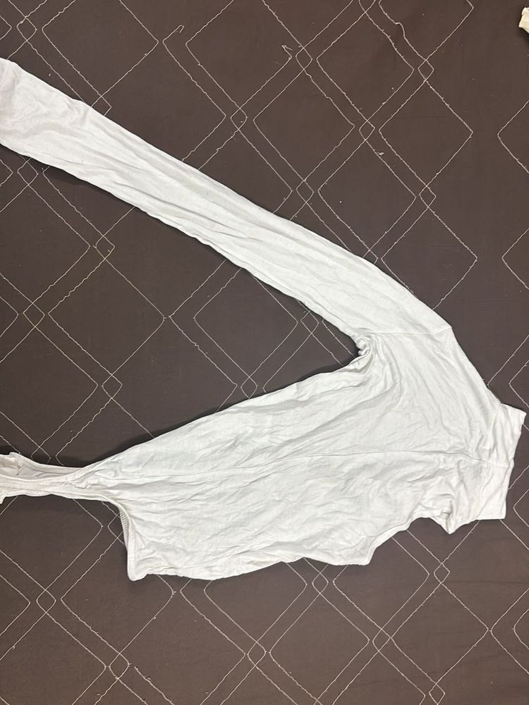 White Long Sleeve Top