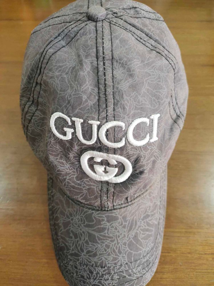 Gucci Logo Floral Print Vintage Baseball Cap