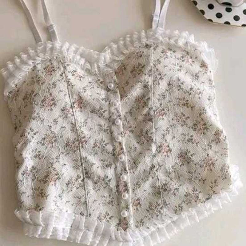 Floral Lace Corset Top