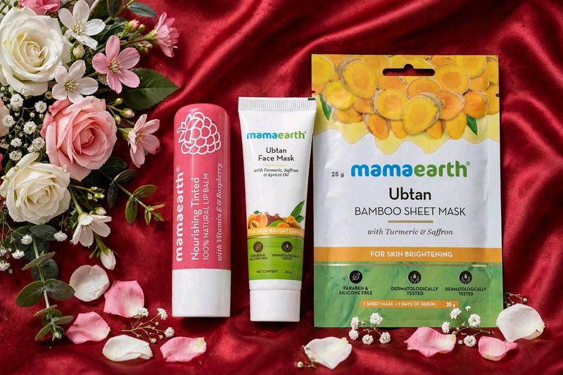 💜 Mamaearth Ubtan &amp; Lip Care Combo - 3 in 1 💜Com