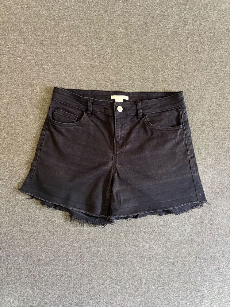H&amp;M Black Denim Shorts