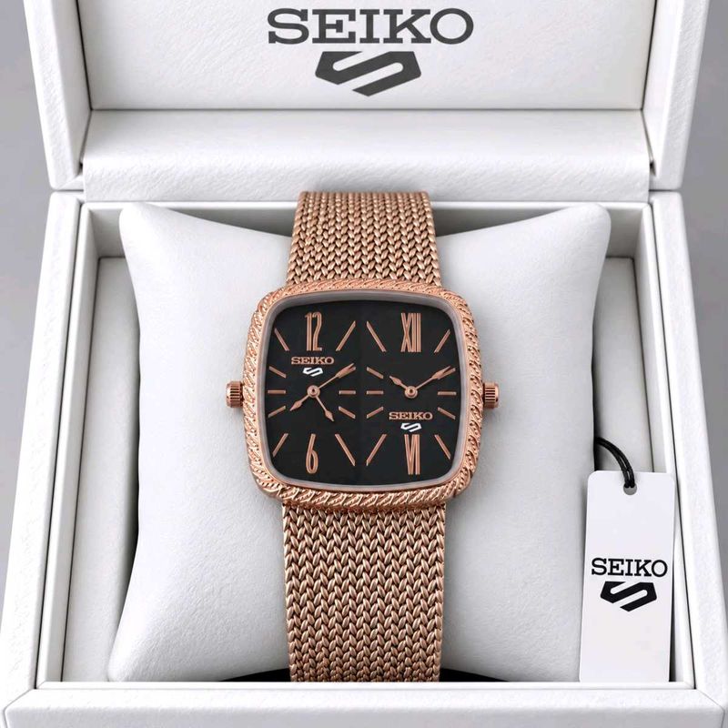 Seiko Double time PREMIUM QUALITY MENS WATCH