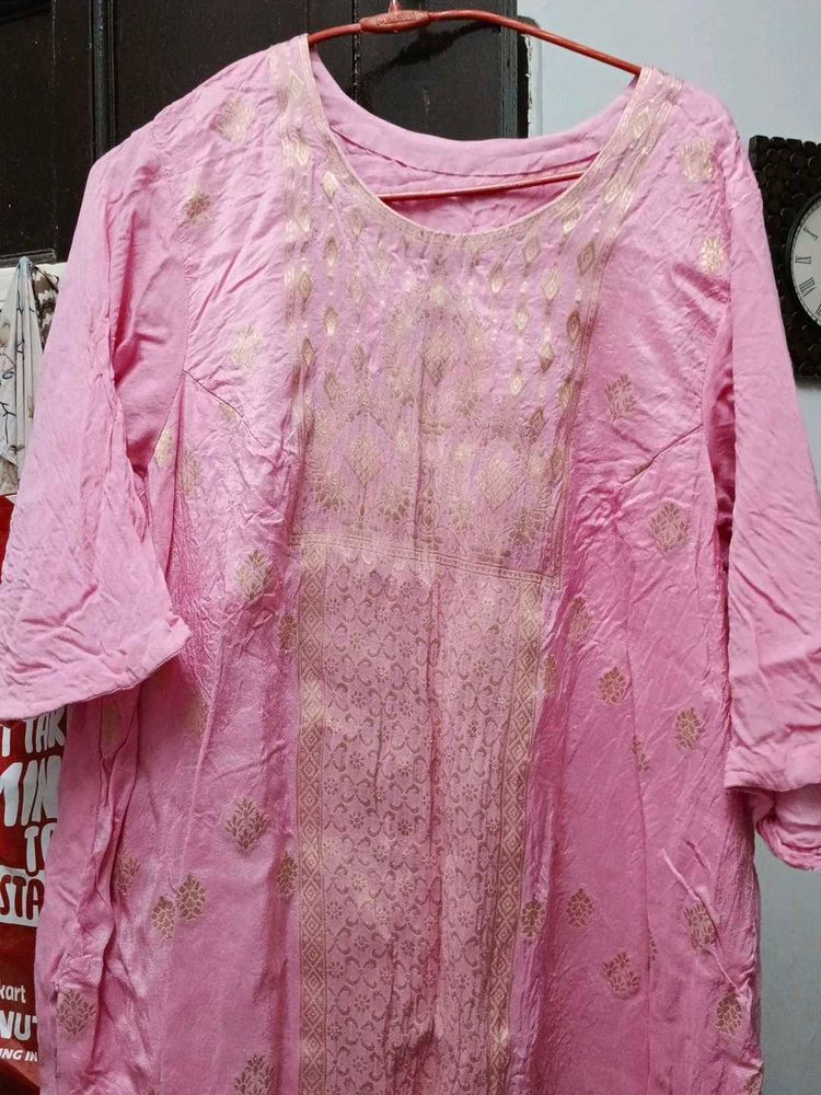 Pink silk  Kurta