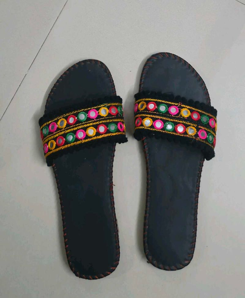 Ethnic Flat Slippers
