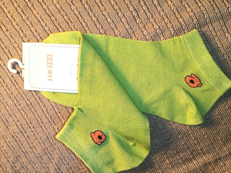 Cute Green Ankle Socks