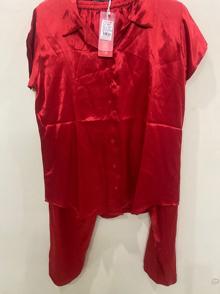 Beautiful Red Night Suit