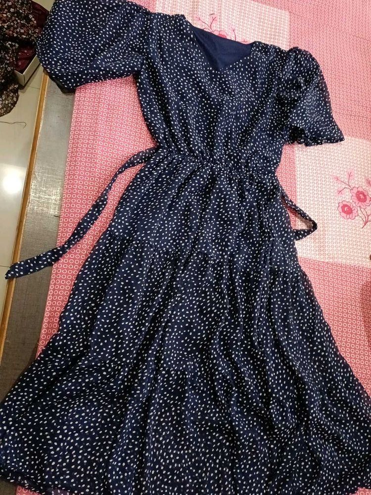 Polka Dot Midi Dress