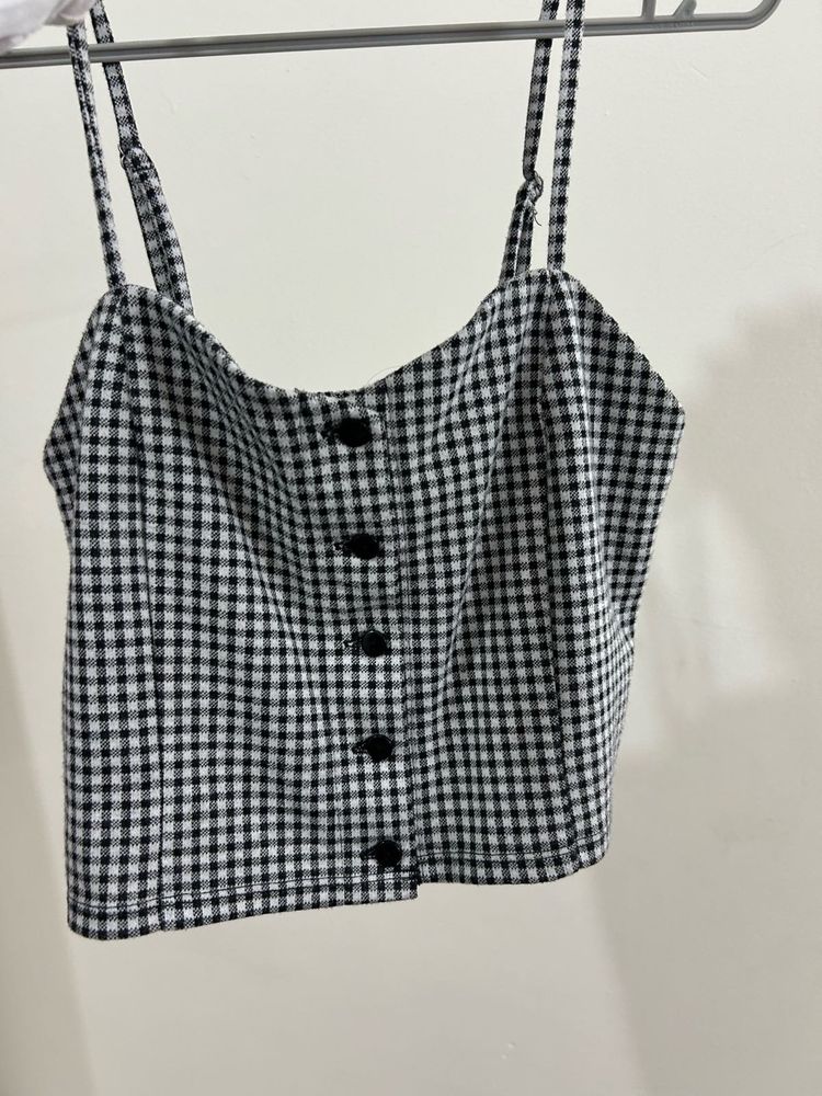Gingham pattern Cami Top