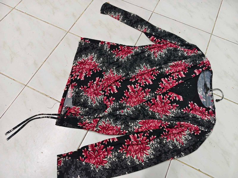 Floral Print Long Sleeve Top