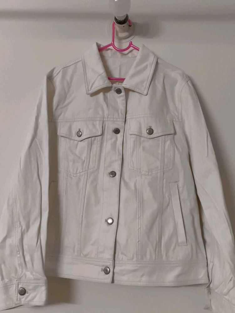 Classic White Denim Jacket