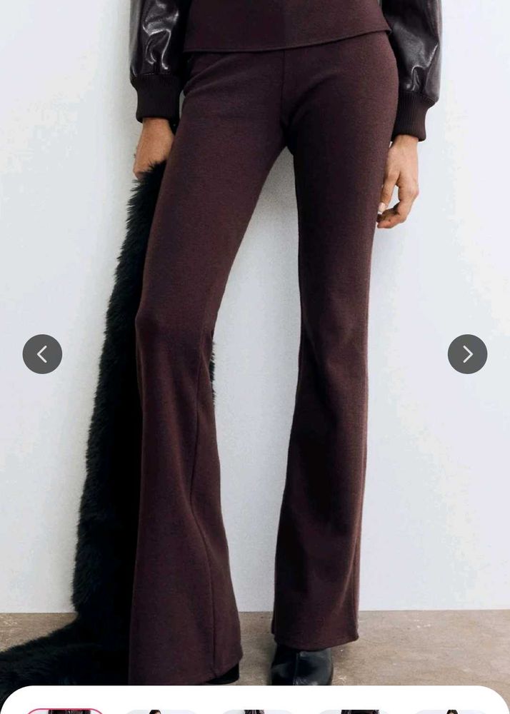 Flared Brown Trousers