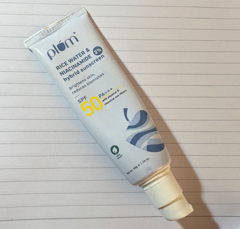 Plum Rice Water &amp; Niacinamide Sunscreen