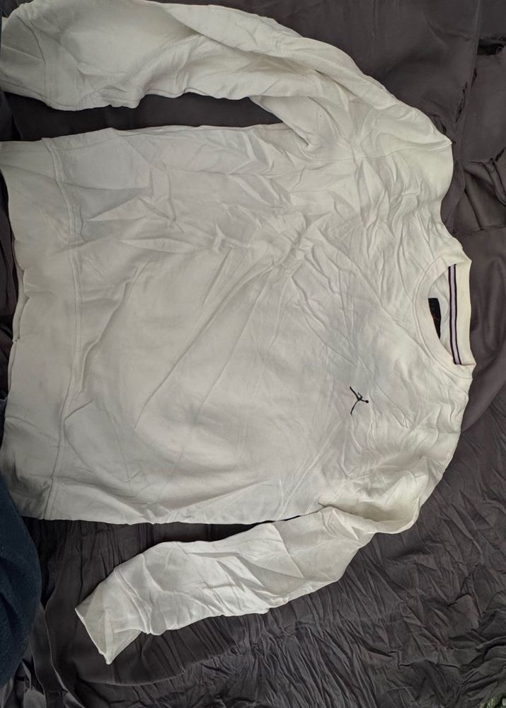 Men's White Long Sleeve T-Shirt