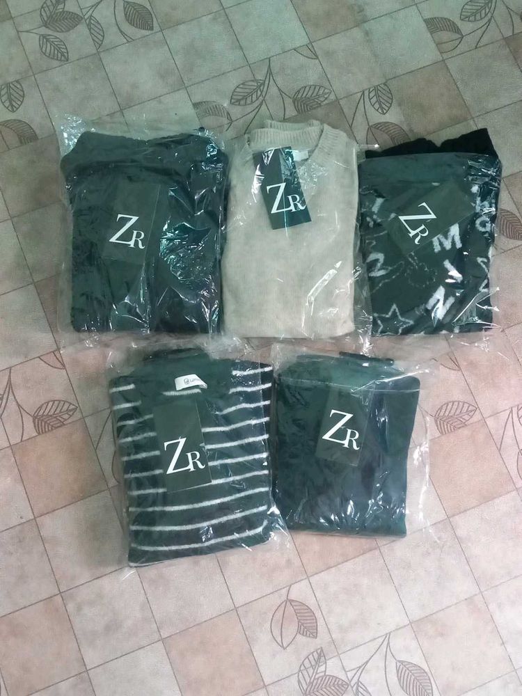 combo of 5 ZR Sweaters Bundle - Stylish &amp; Cozy
