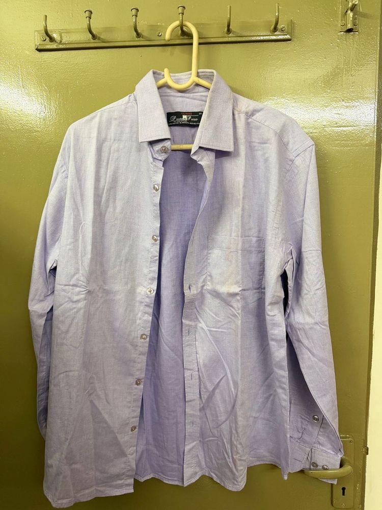 Men's Purple Button-Up Shirt