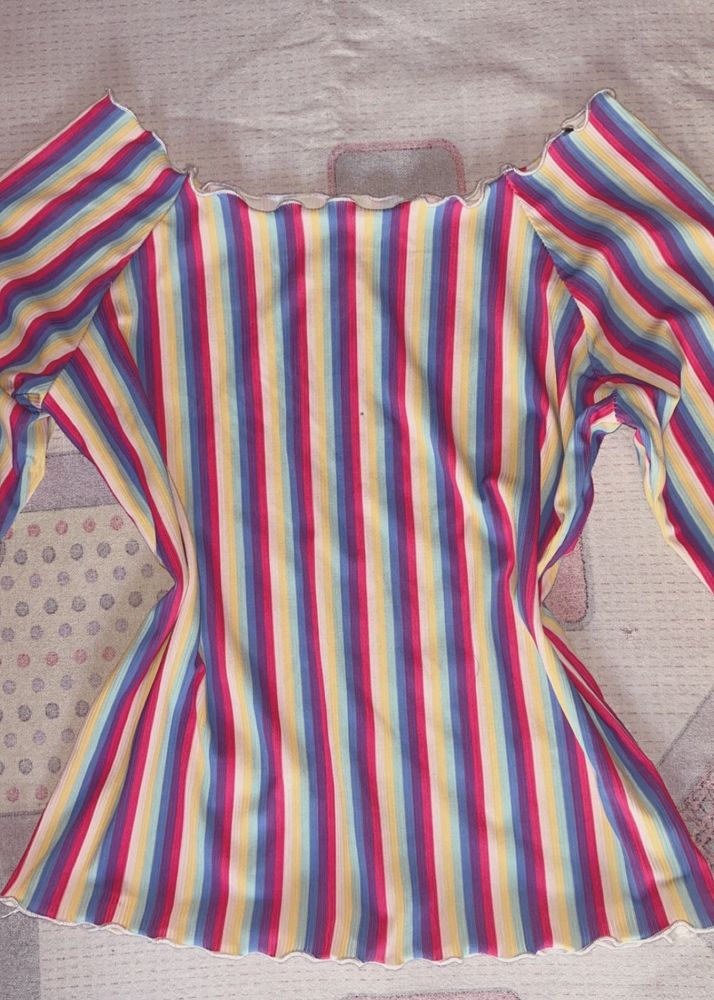 Colorful Striped top 🌸