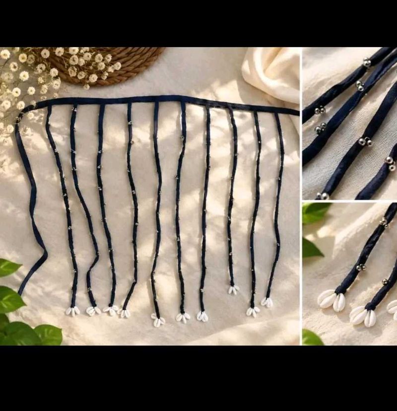 Bohemian Beaded Tassel Dupatta Trim