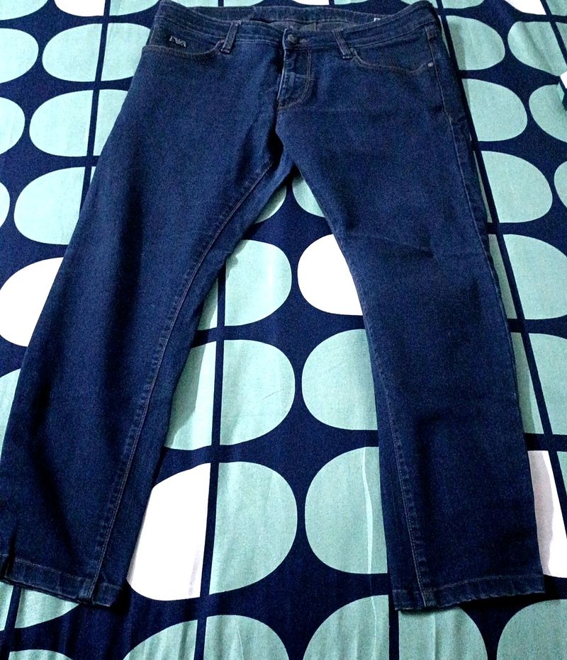 Men Blue Denim Jeans From Armani