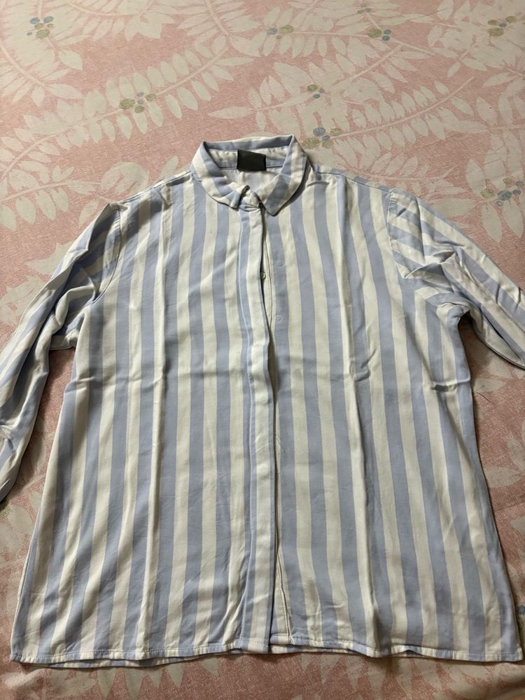 Classic Striped Button-Up Shirt