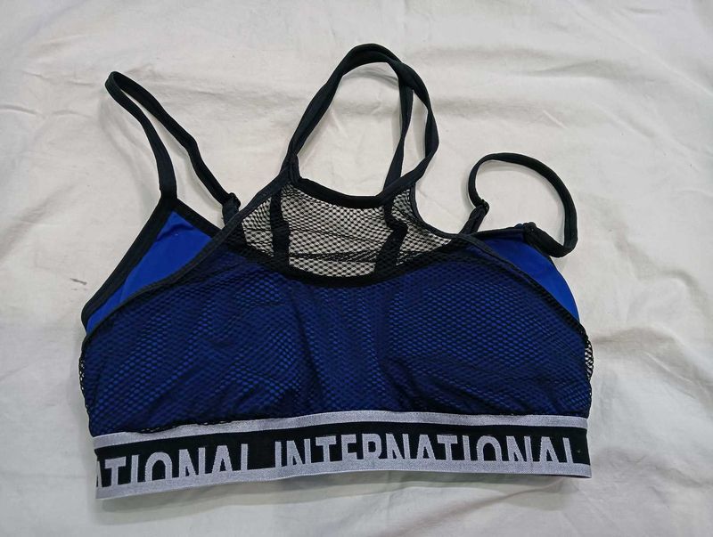 Blue Mesh 🔥Sports Bra