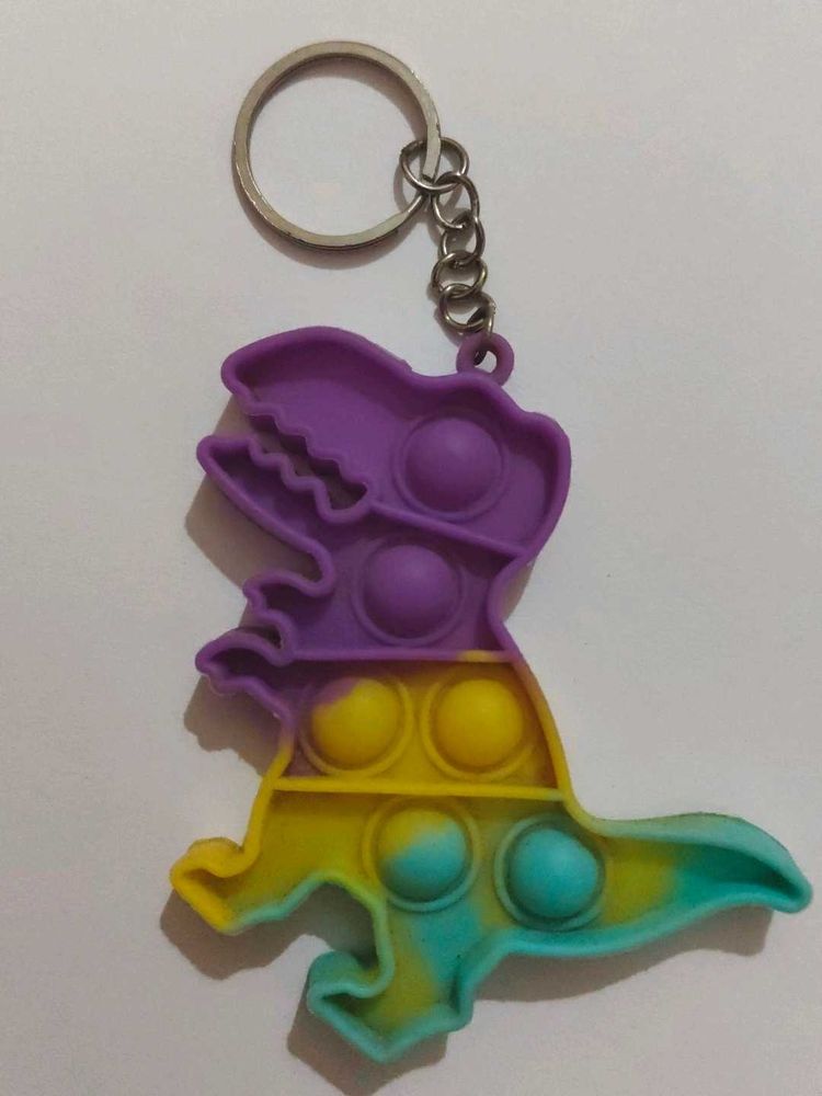 Dino Pop It Keychain