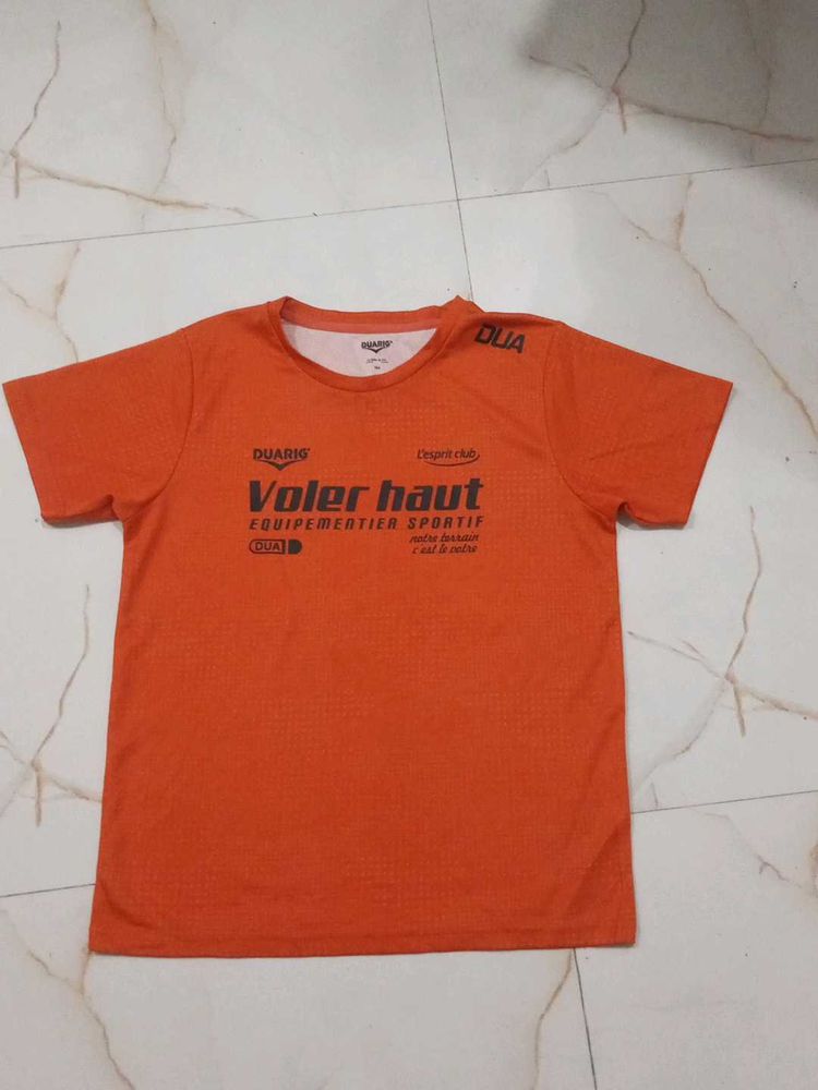 Orange "Voler haut" T-Shirt