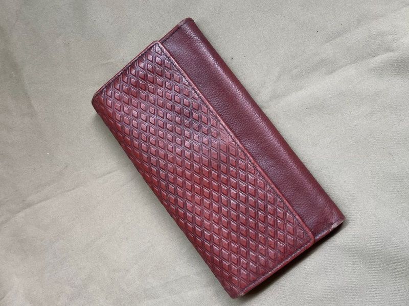Stylish Maroon Textured Wallet